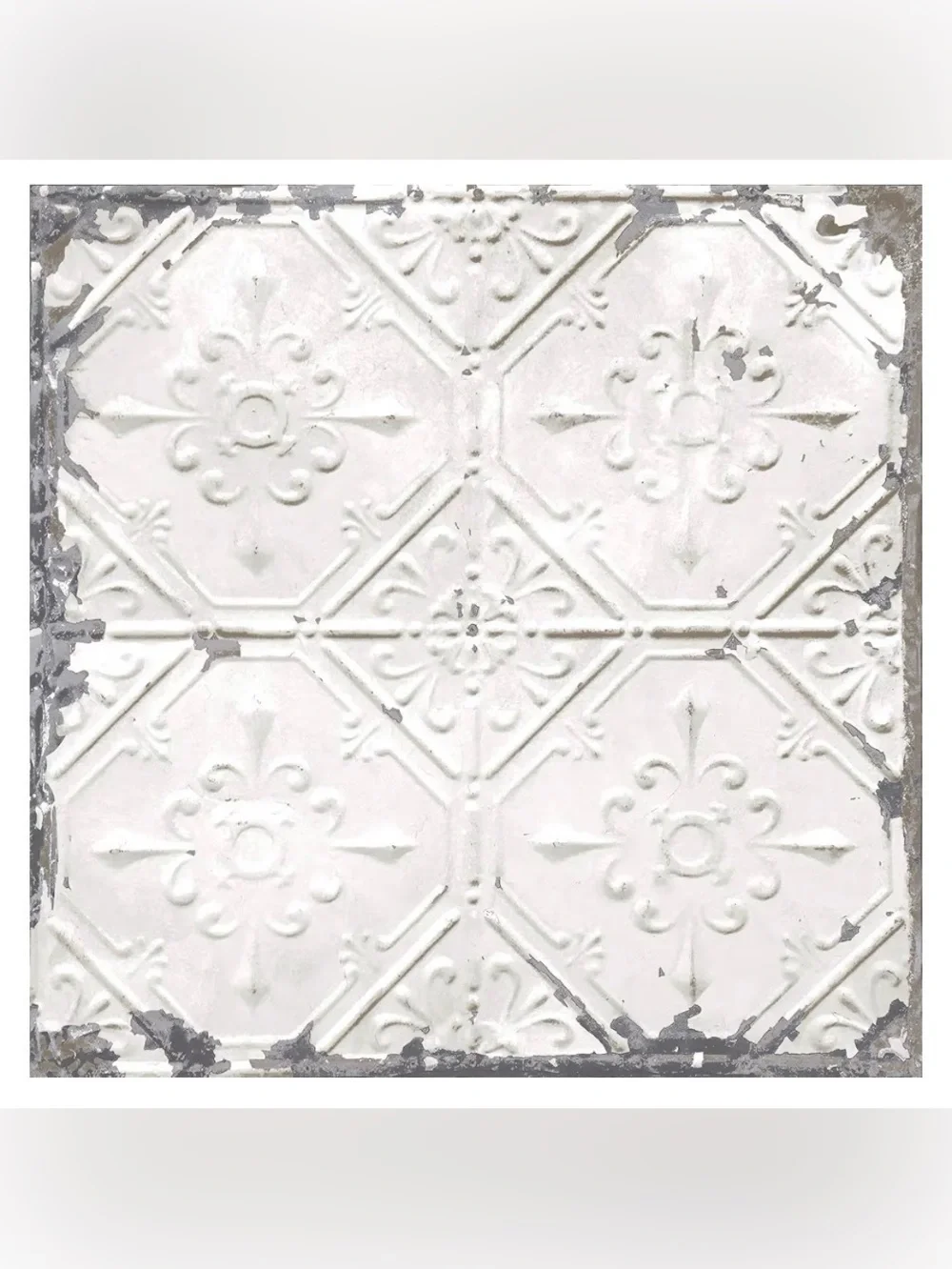 🔥NuWallpaper Vintage Tin Tile Peel & Stick Wallpaper 20.5in X 18ft roll, NIP